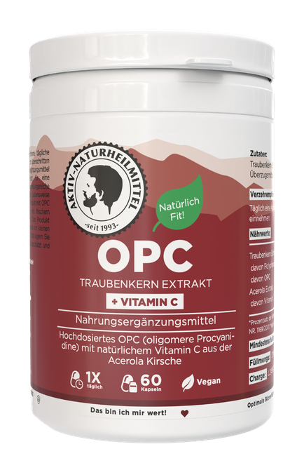 OPC Traubenkernextrakt Kapseln mit natürlichem Vitamin C